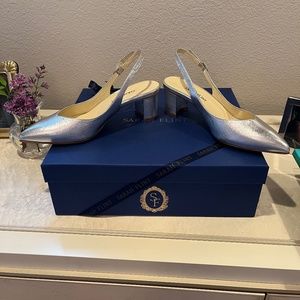 Sarah Flint NEW silver slingbacks